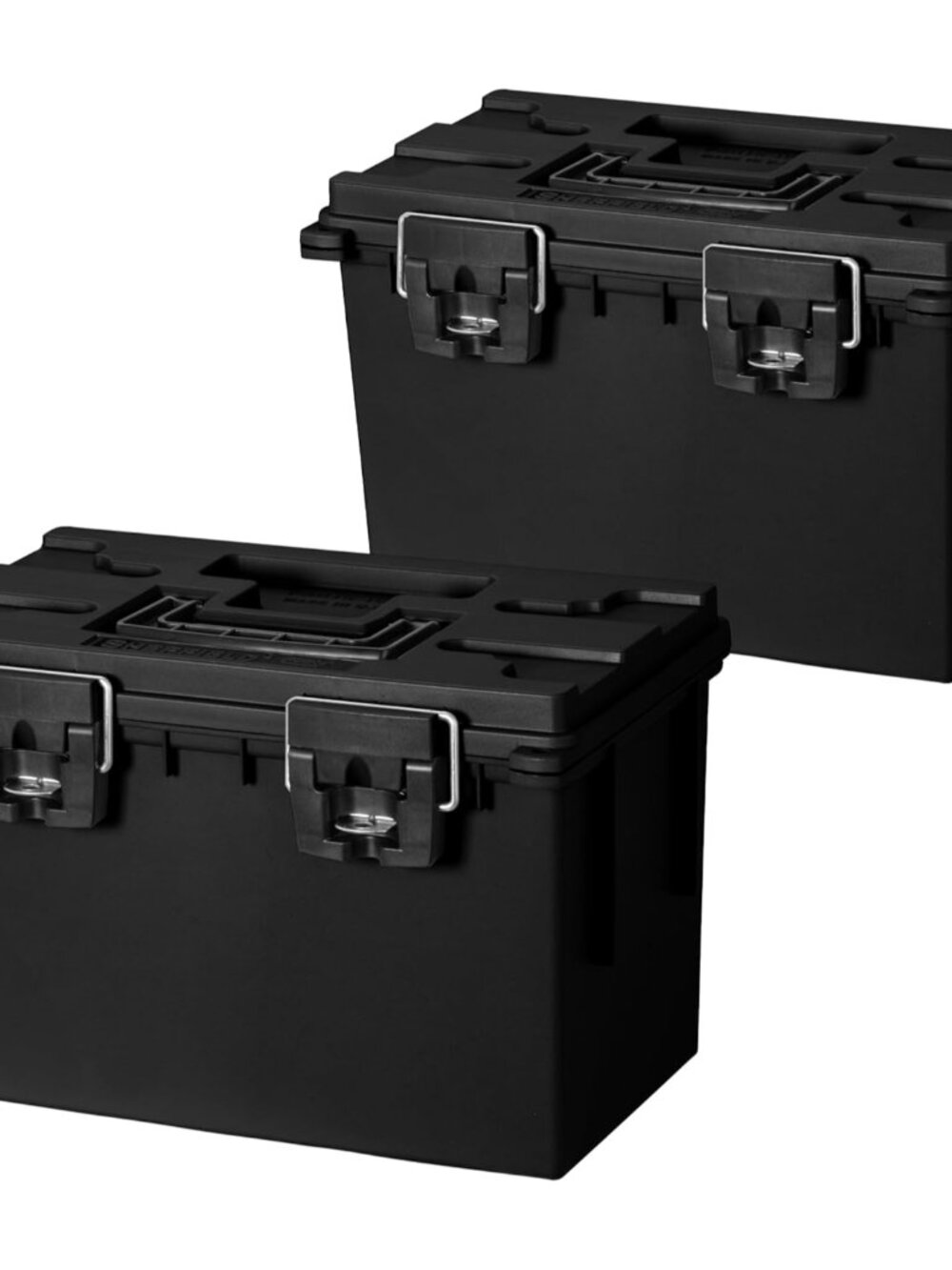 12773 XL Storage Bins With Lids, 2-Pack Stackable Storage Bins, , Lockable and W